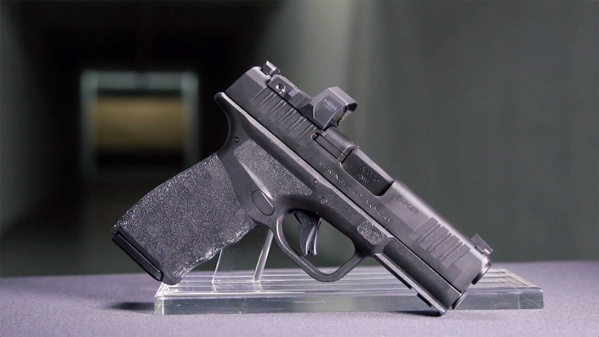Right side of the Springfield Armory Hellcat Pro pistol.