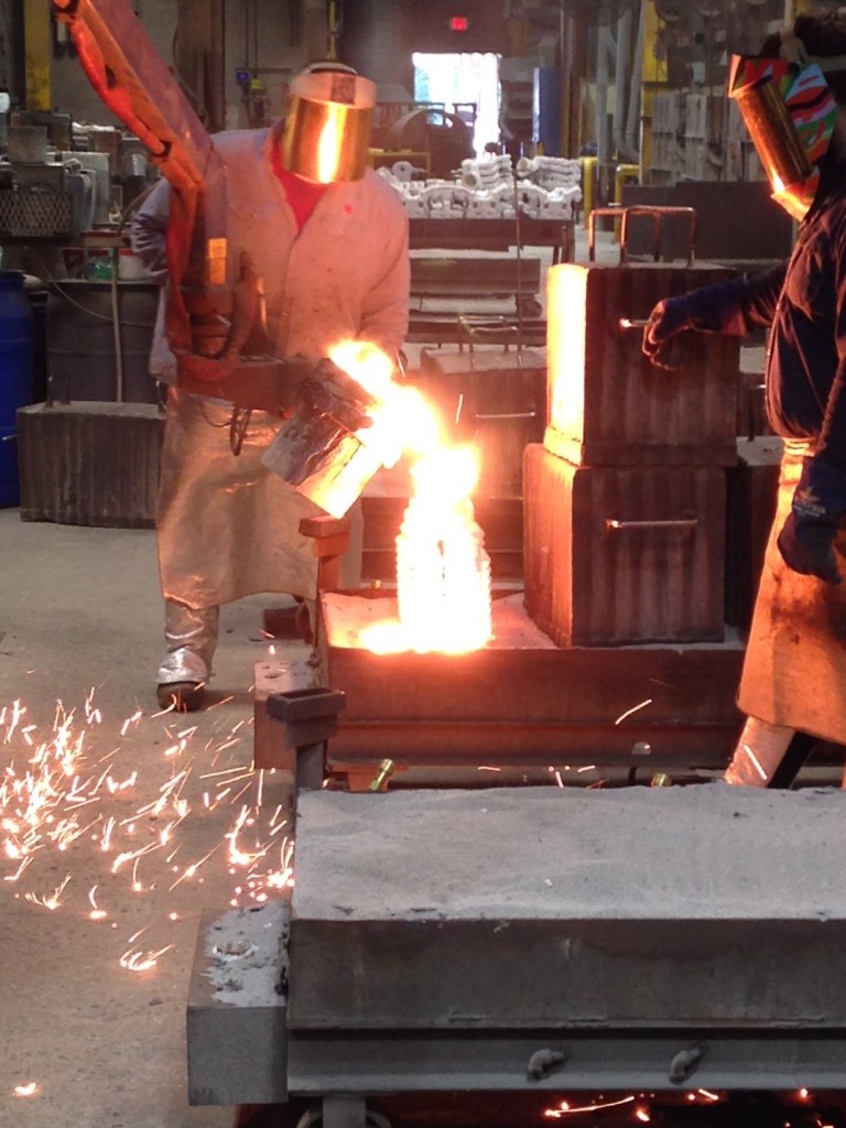 Once the mold, or shell, is complete, all that remains is to refill it with molten metal.