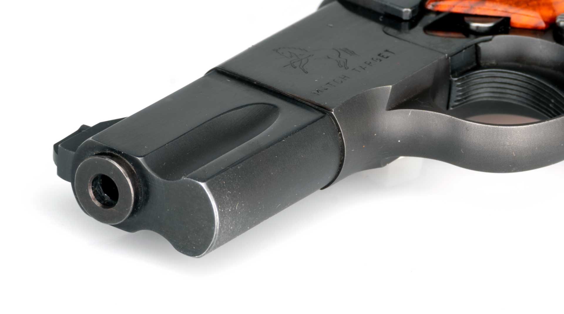 Colt Woodsman muzzle pistol gun handgun custom made gunsmithing