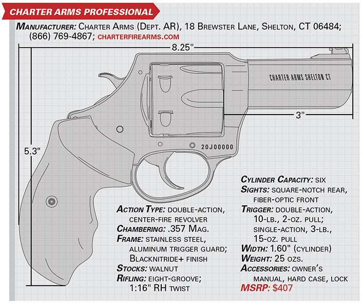 charter arms professional specs