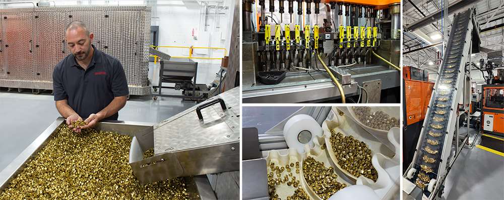 loading equipment, brass cups