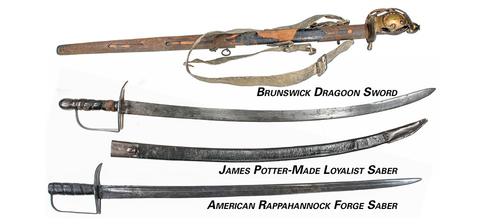 Brunswick Dragoon Sword, James Potter-Made Loyalist Saber, American Rappahannock Forge Saber