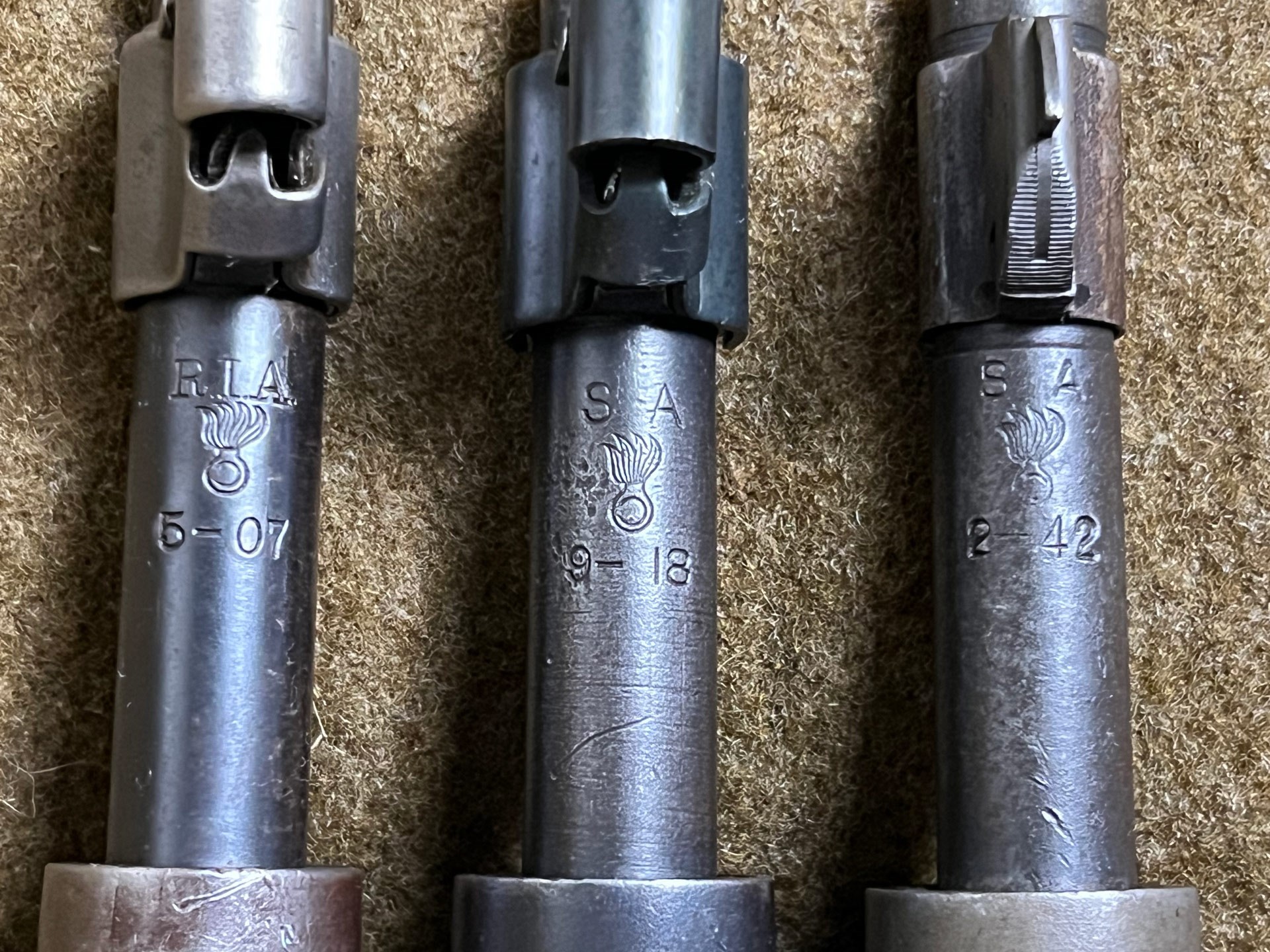 Barrel markings on military surplus rifles