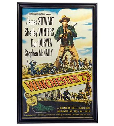 1950 Universal Studios movie poster for “Winchester ’73,”