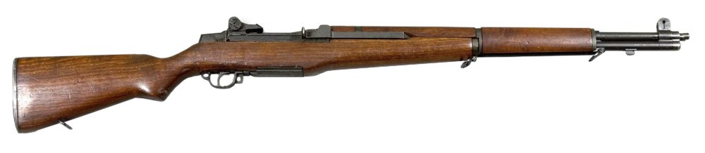 M1 Garand right-side view wood-stocked rifle semi-automatic