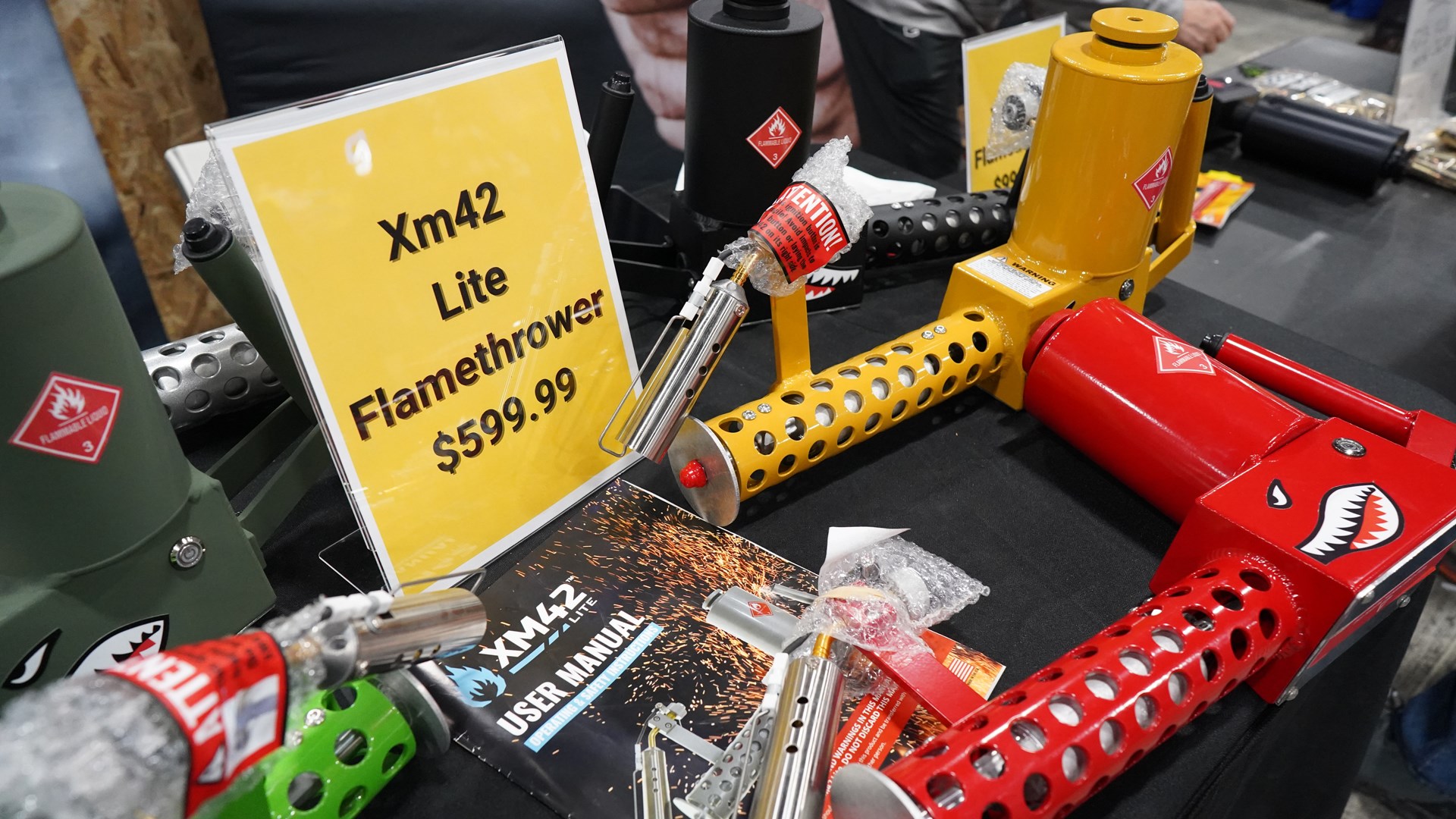 flamethrower on table great american outdoor show