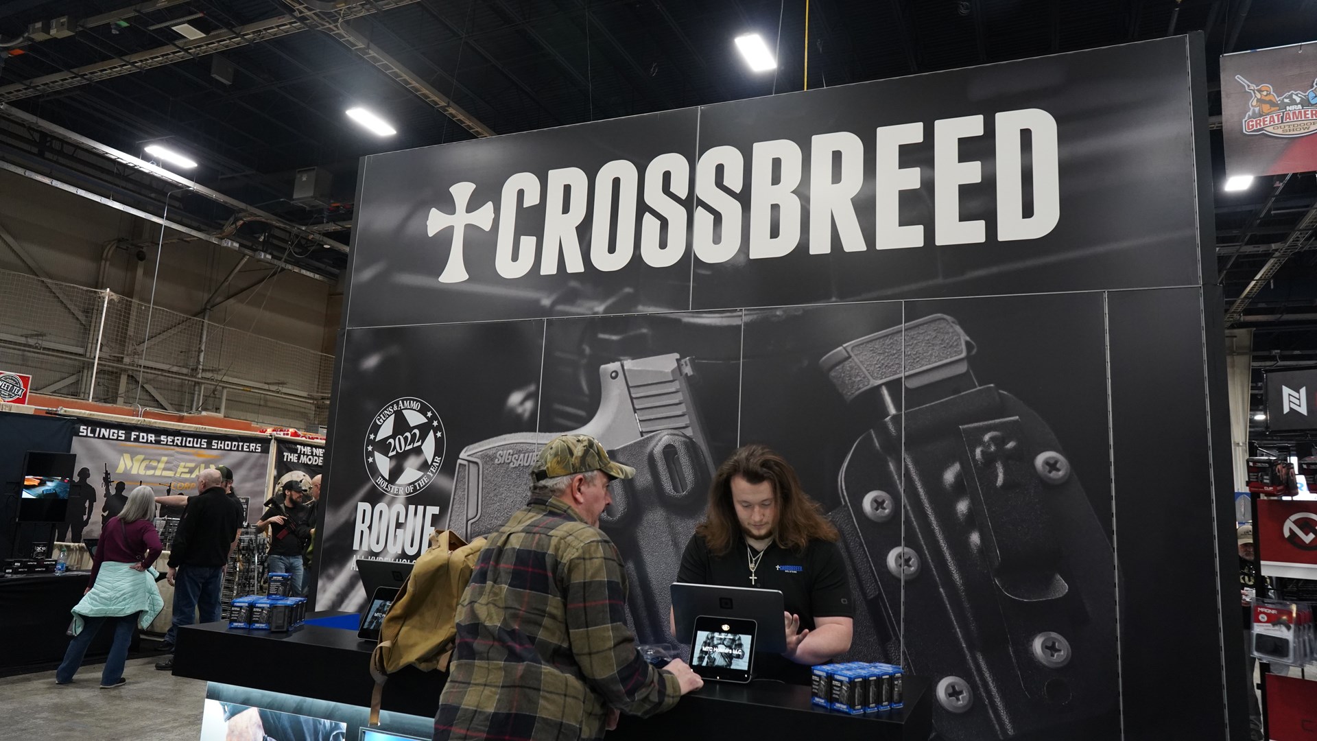 crossbreed holsters booth great american outdoor show