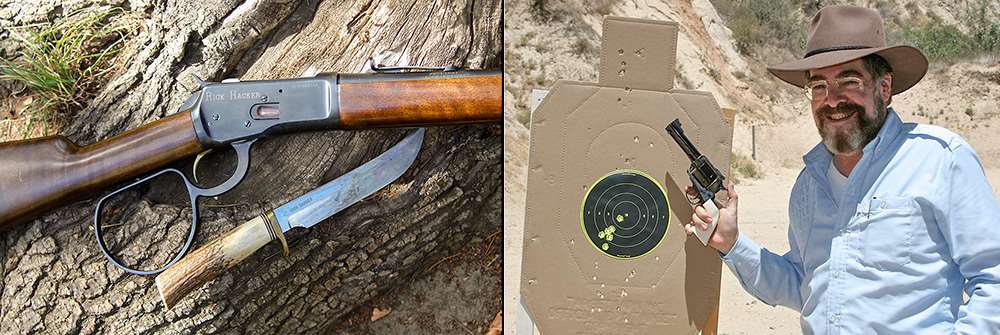 Browning B-92 lever-action in .44 Mag., Ruger Super Blackhawk