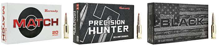 Hornady Match, Hornady Precision Hunter, Hornady Black