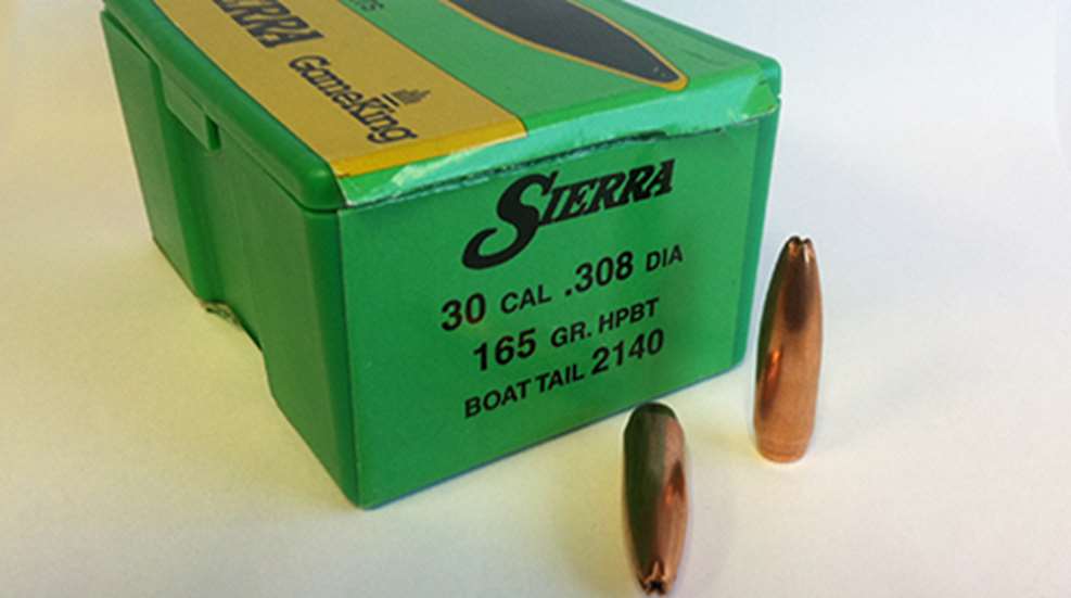 Sierra bullet box 30 caliber 308 projectile ammunition firearms making ammo