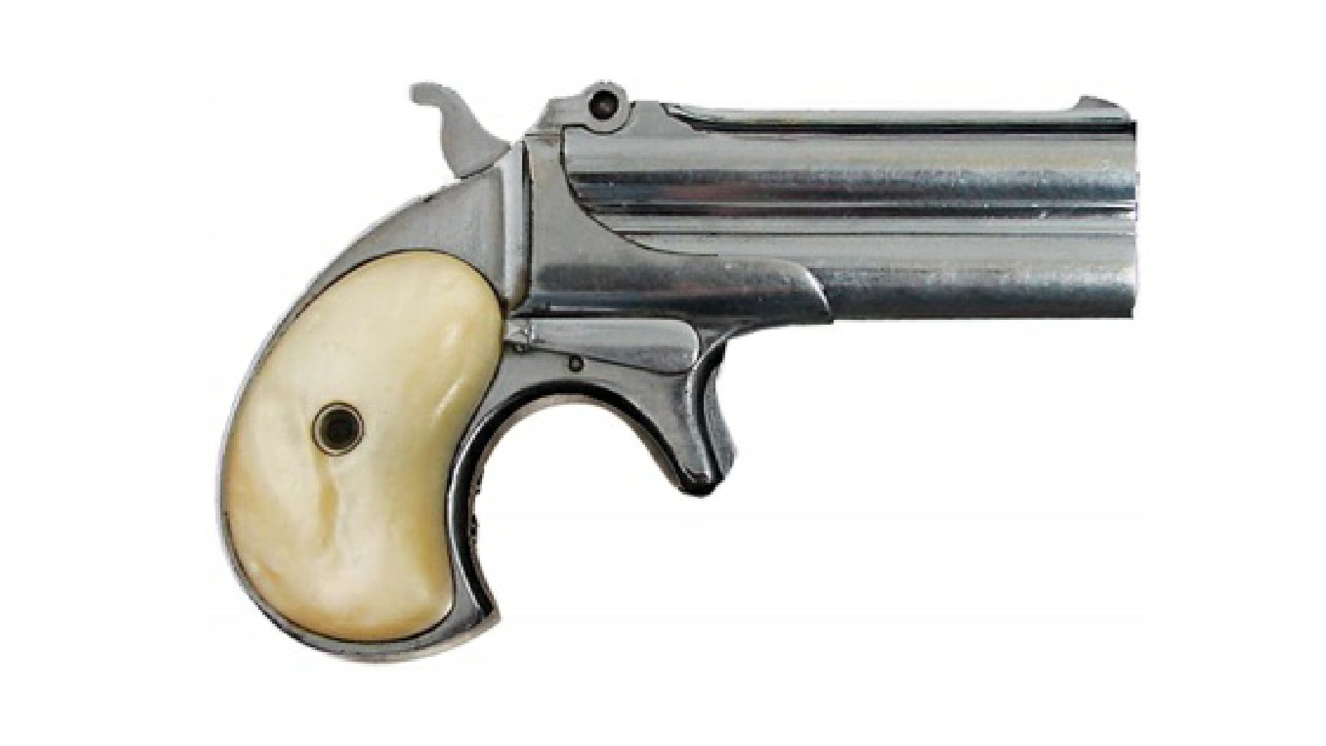 Right side of a Remington Model 95 double derringer.