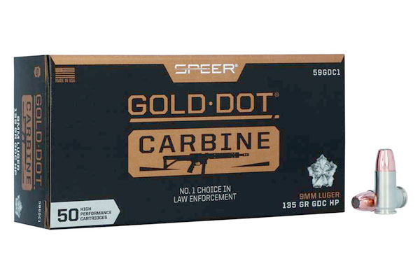 New: Speer Gold Dot Carbine 9 mm Ammo
