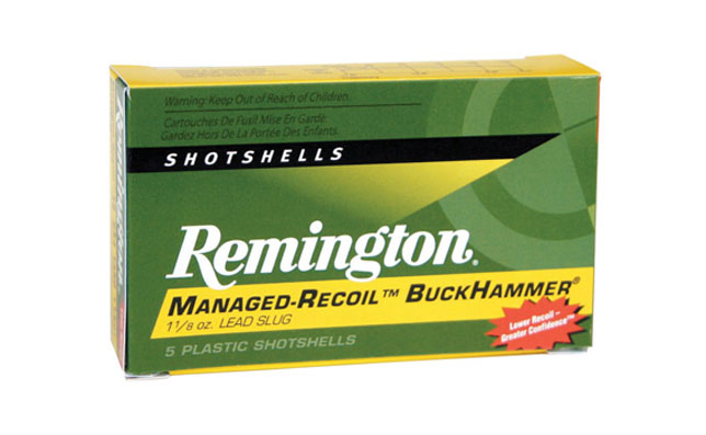 Remington Managed Recoil Buckhammer Lead Slugs