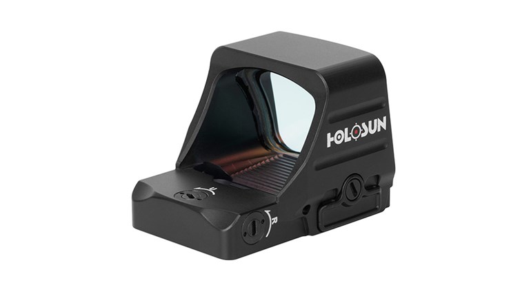 holosun 507 comp red-dot optic black metal cube shown on white background