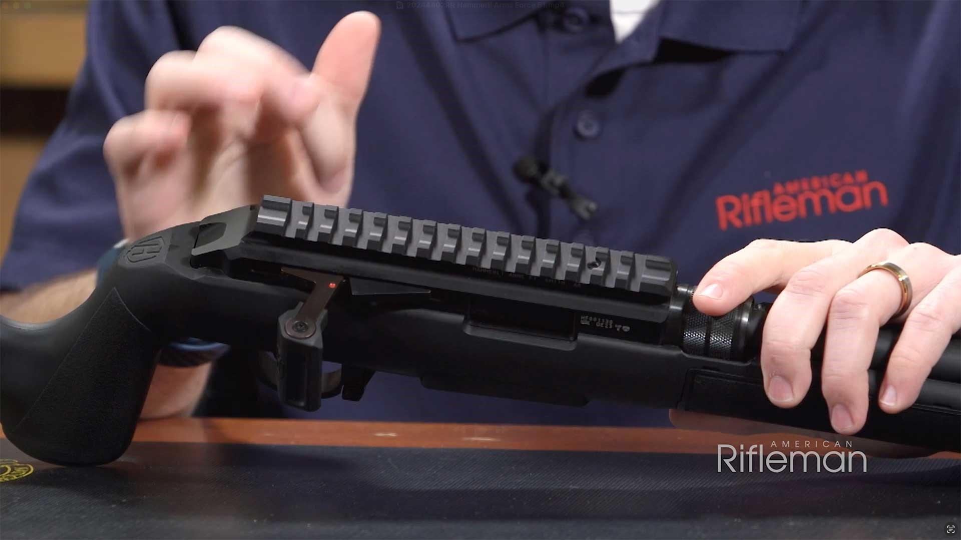 Top and right side of the Hammerli Arms Force B1.