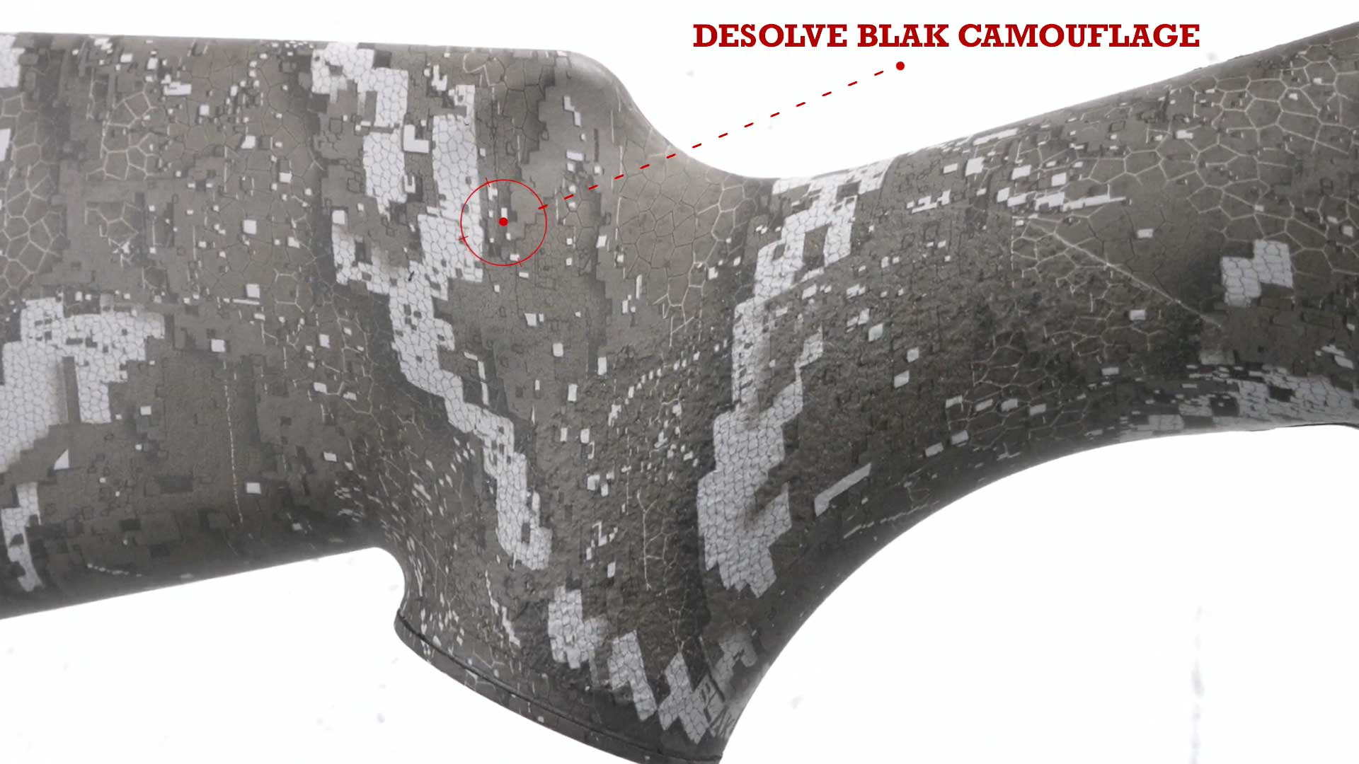 Desolve camouflage gunstock rifle Kimber