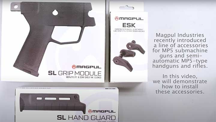 The new Magpul hand guard, selector and grip module for the MP5 family.