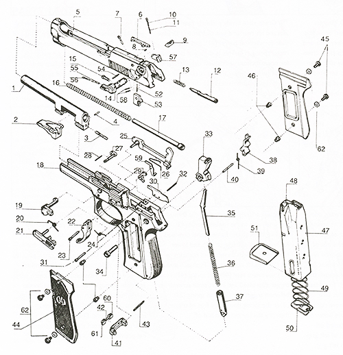 Beretta M9 Blueprints