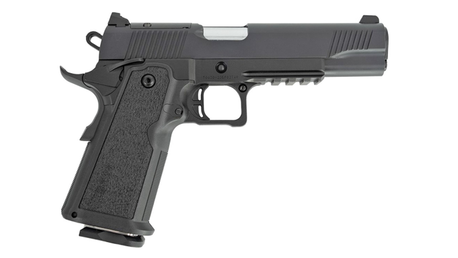 Right side of the Tisas B9R DS pistol.
