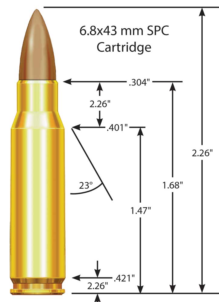 bullet cartridge schematic drawing numbers length width height angle brass ammo