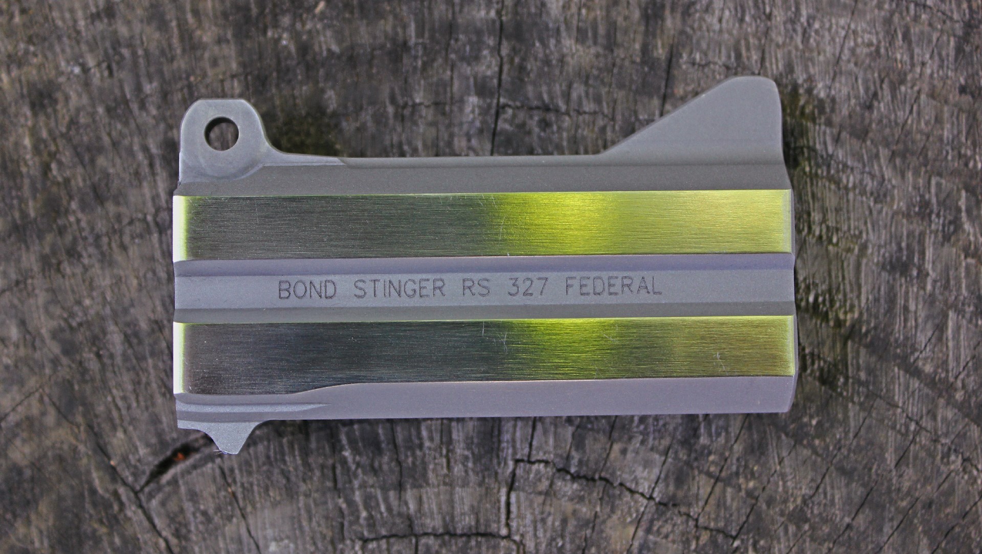 Bond Arms Stinger RS 3" barrel stainless steel assembly on wood long Stinger RS 3” barrels chambered in .327 Fed. Mag. are available as special order items.