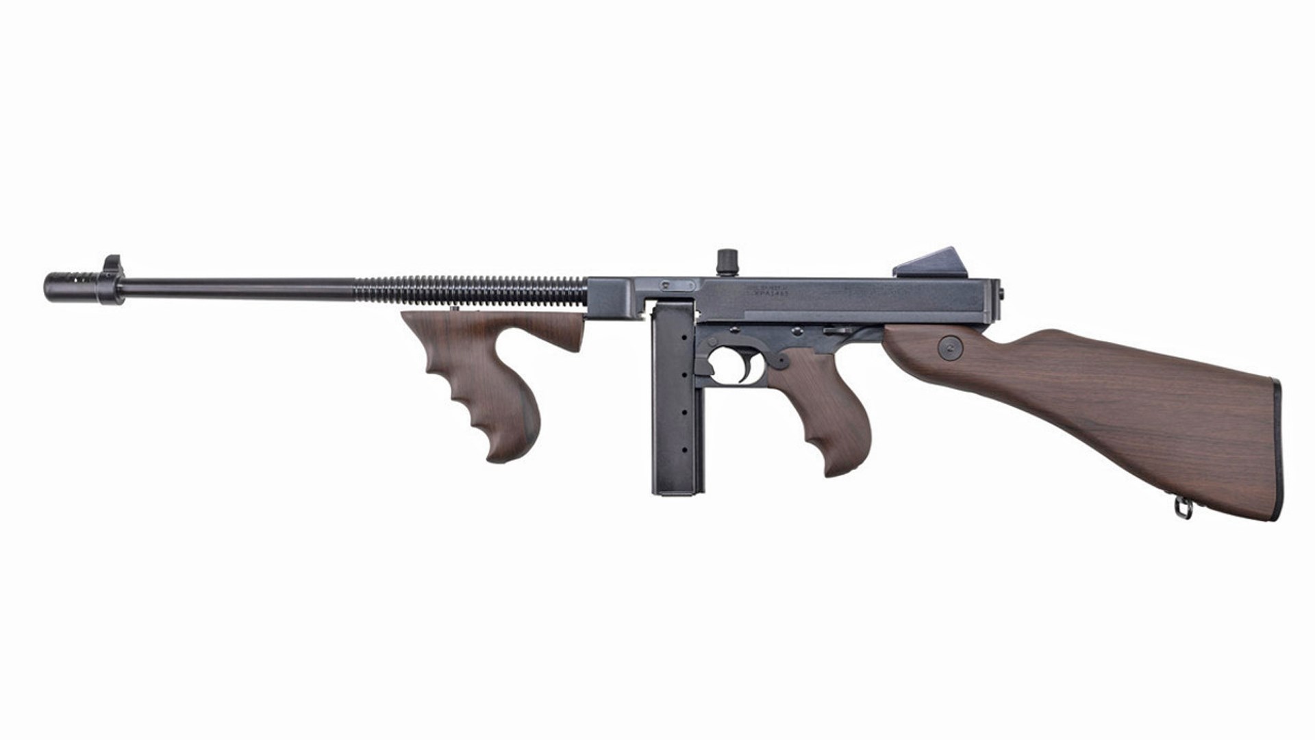 Left side of the Auto-Ordnance 1928A-1C Thompson.