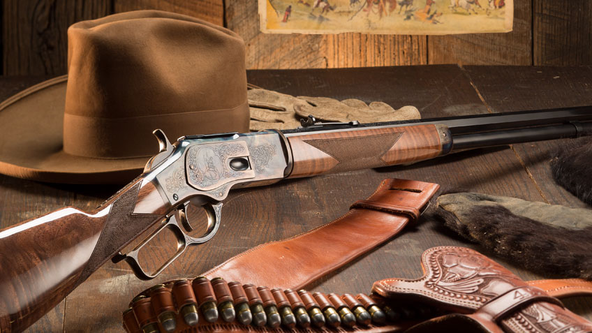Winchester Firearms Gun Rifle Buffalo Bill Cowboy Retro Metal Tin Sign 12" NEW 