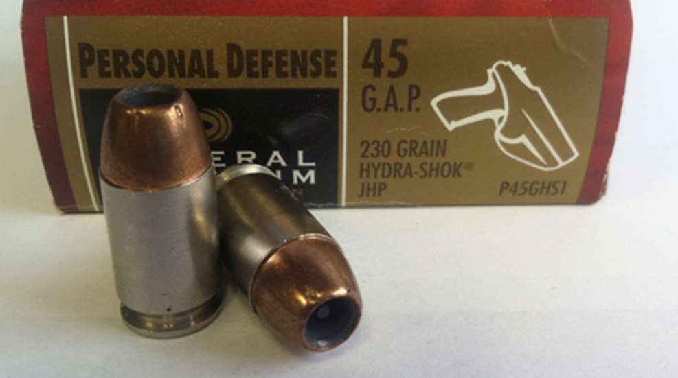Federal Premium Ammunition Personal Defense .45 G.A.P. ammo cartridges rounds handgun pistol bullets