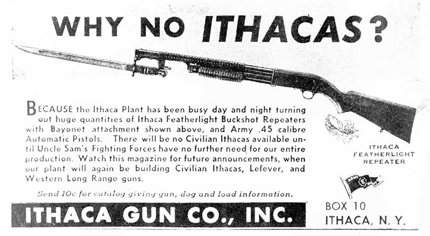 ithaca model 37 featherlight serial numbers