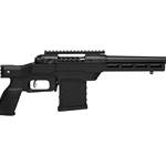 Savage Arms 110 PCS large-format bolt-action handgun right-side view black gun modern tactical text on image noting: "NRA GUN OF THE WEEK"