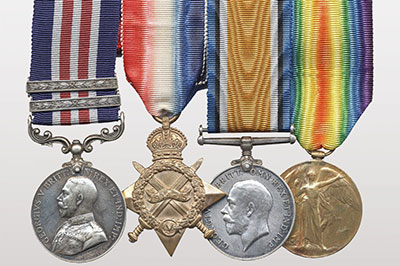 Corporal Francis Pegahmagabow’s medal set
