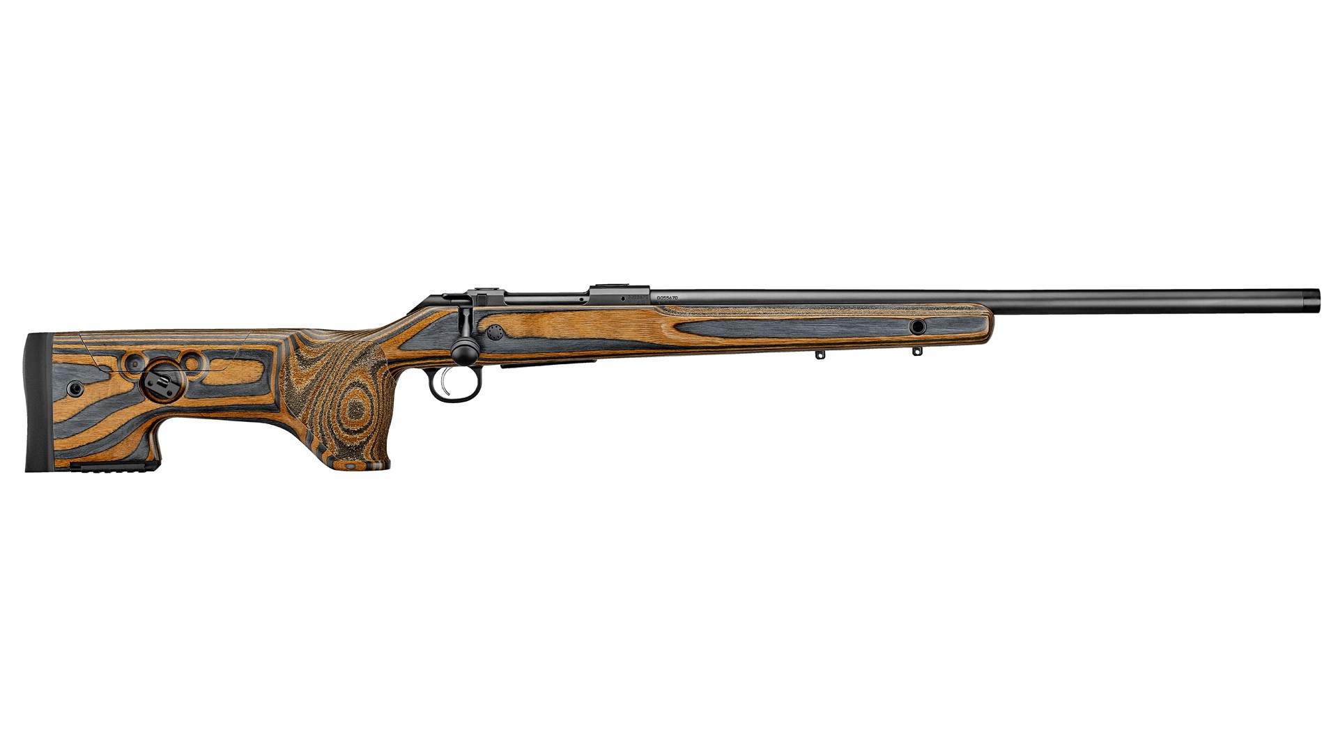 Right side of the laminate-stocked CZ 600+ Range rifle.