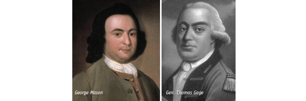 George Mason, Gen. Thomas Gage