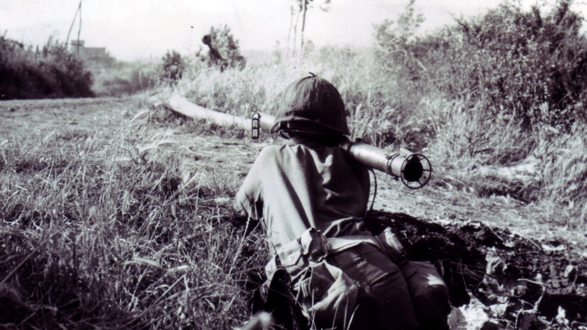 The 2.36-inch Bazooka, in use with the 36th Infantry Division at Velletri, Italy during May 1944.