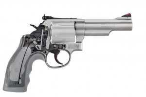 Smith & Wesson's medium-size L-frame is the foundation of the Model 69 Combat Magnum, a five-shot .44 Mag. rendered in stainless steel. Changes to the cylinder, yoke and ejector rod allow the gun to take the pressures of the .44 Mag. cartridge. The gun makes use of a transfer bar and flat-nosed hammer. 