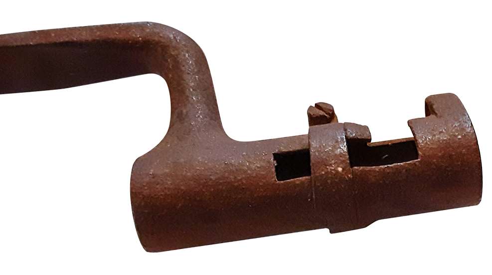 Socket-Style Bayonet Mount rusty metal steel iron musket carbine parts
