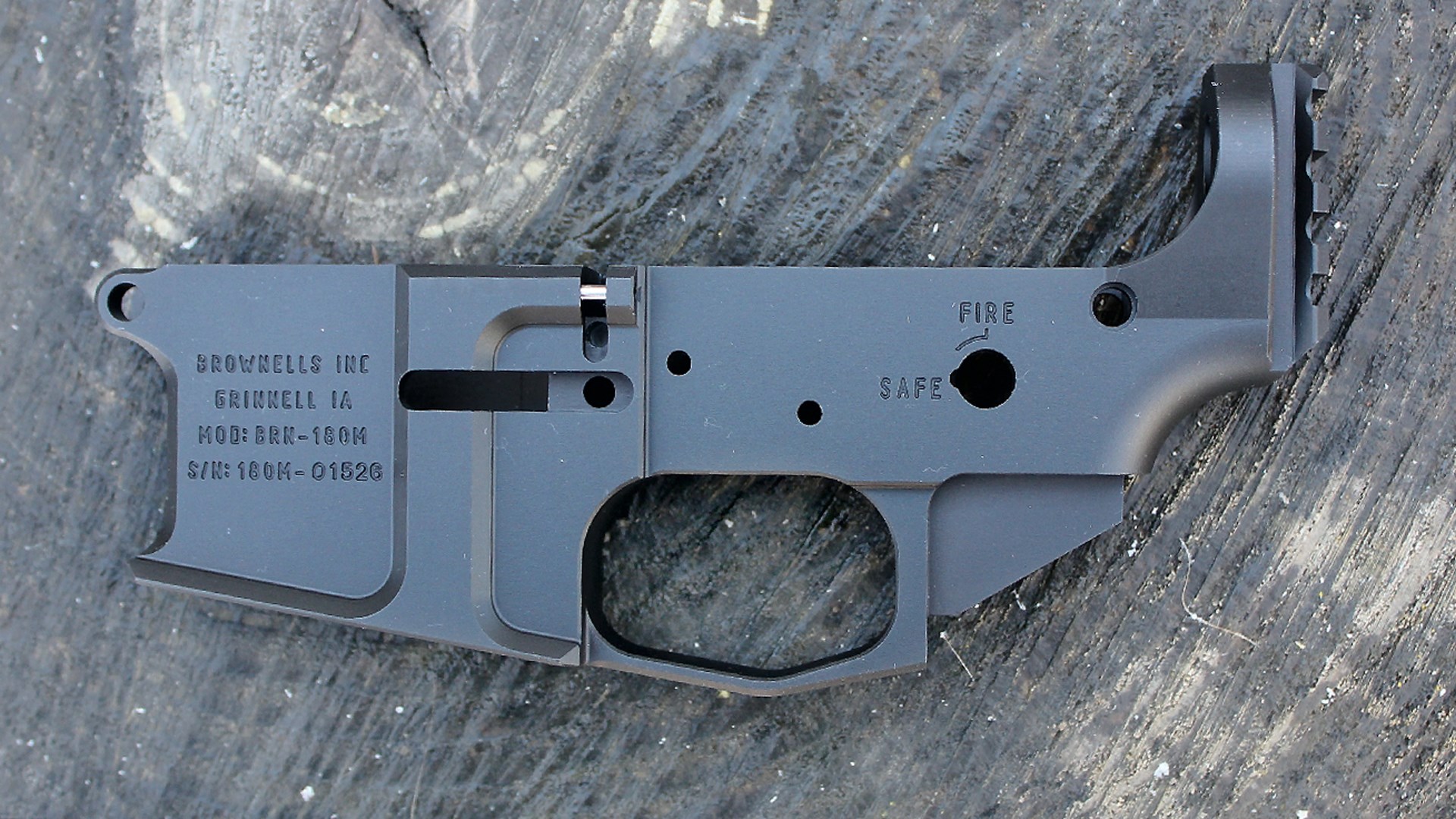 Brownells BRN-180 lower receiver black aluminum gun rifle pistol parts