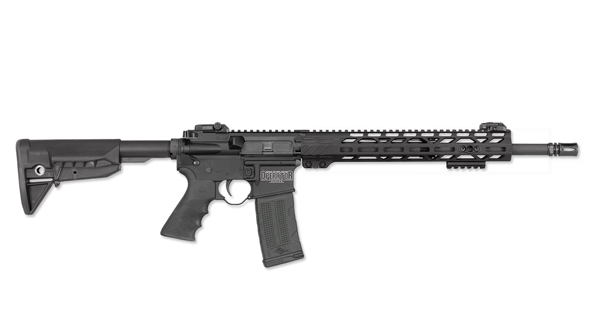 A Rock River Arms Operator DMR shown in 5.56 NATO with a 16-inch barrel.