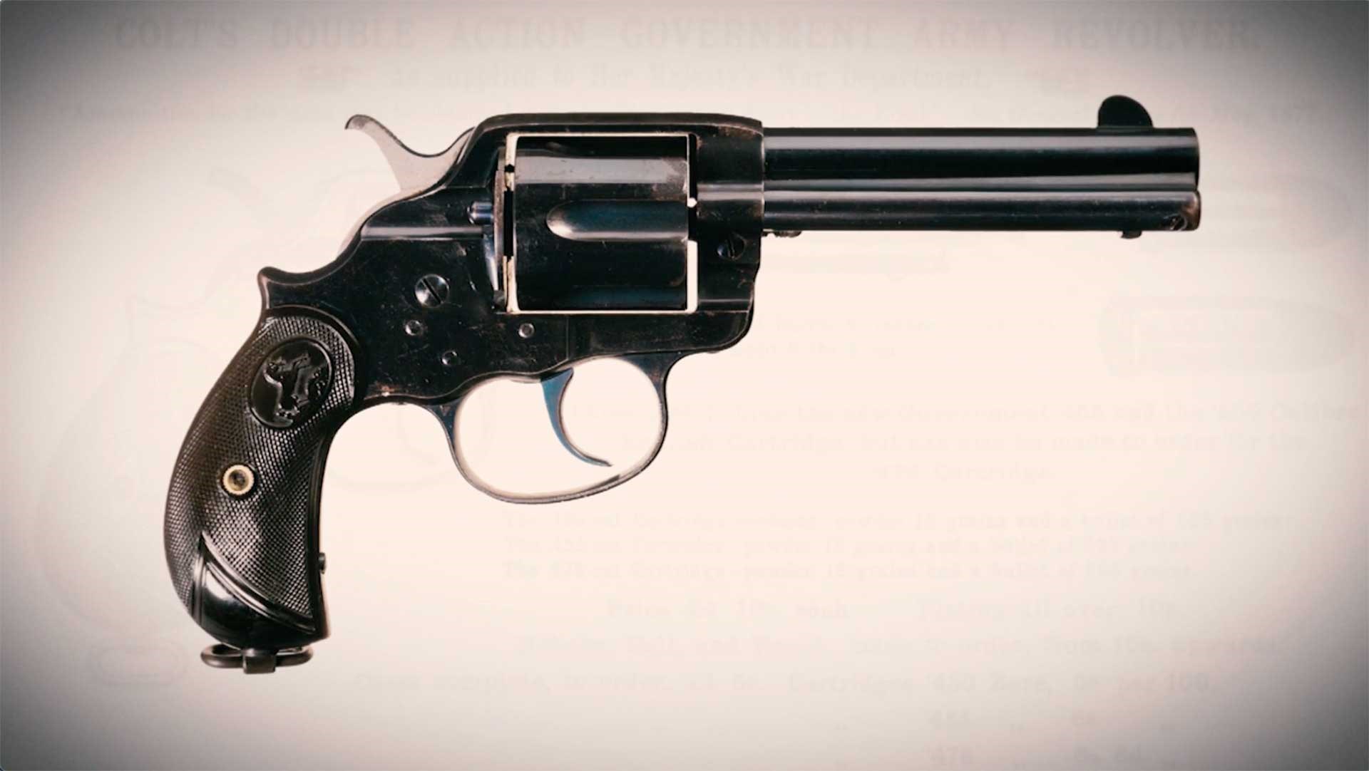 Right side of the Colt Model 1878 double-action revolver.