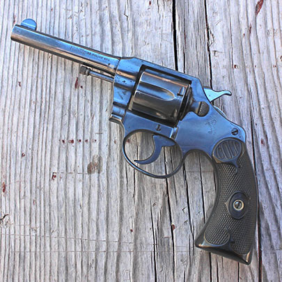 The Colt Police Positive revolver before being refinished by Ford&#x27;s Custom Guns.