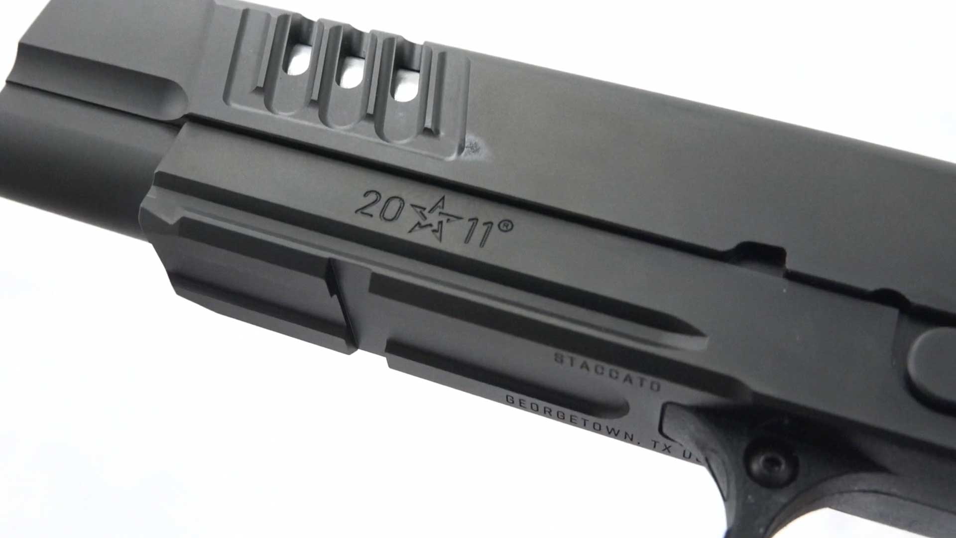 Staccato XL handgun slide metal steel black DLC finish