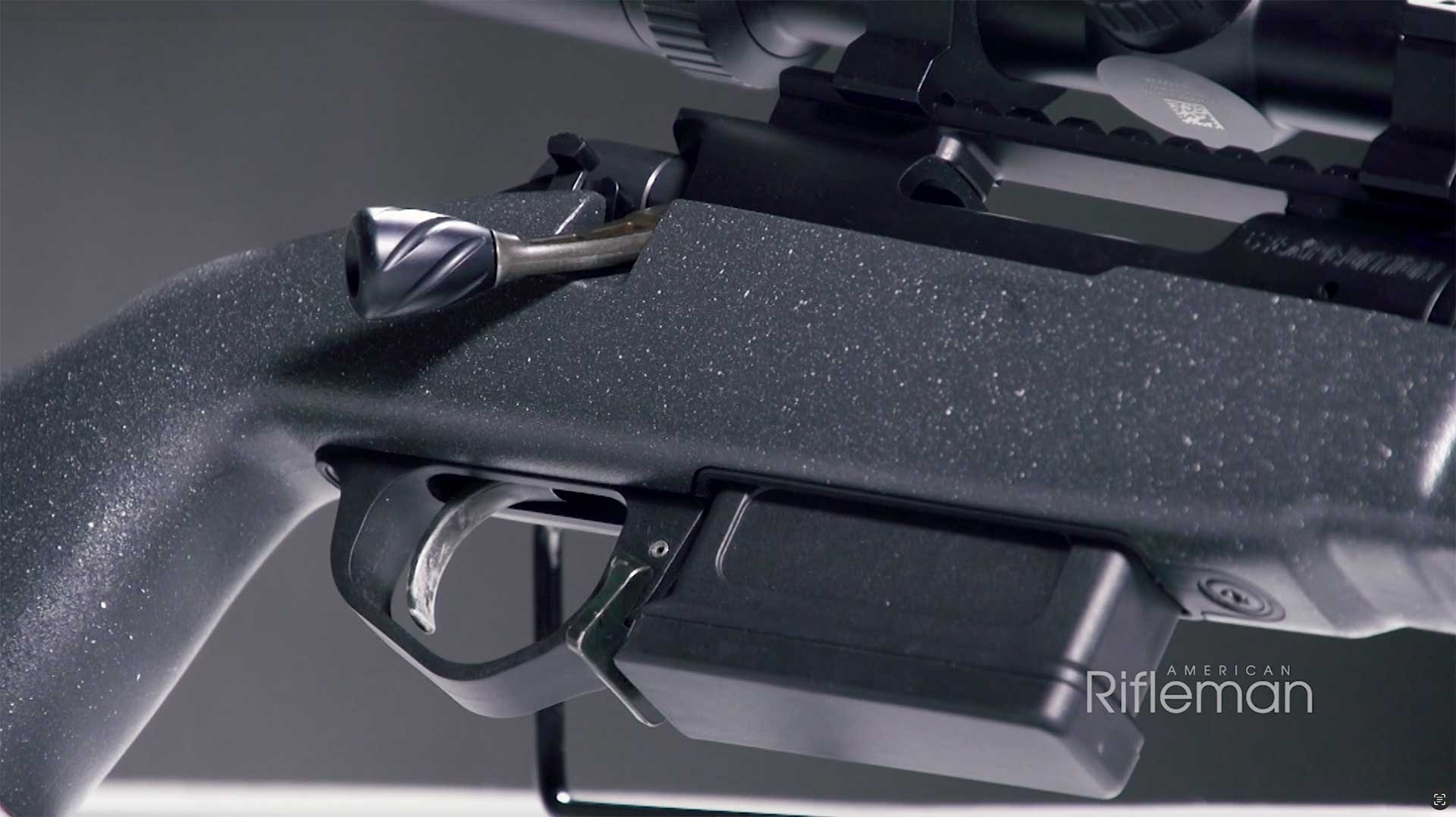 Right side of the Taurus Expedition receiver, trigger guard and magazine well.