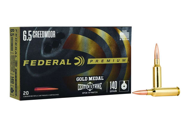New: Federal Ammunition Gold Medal CenterStrike 6.5 Creedmoor Match Loads