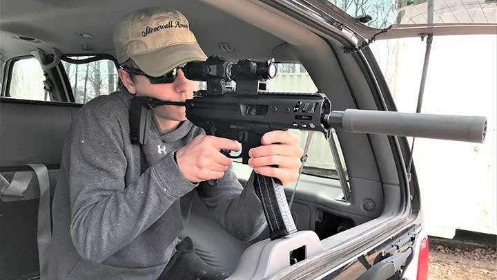 The small size of the MPX Copperhead allows it to be used in confined spaces, even with the added length of a suppressor