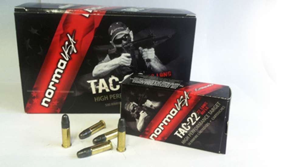 NORMA USA ammunition packaging boxes .22 LR rimfire long rifle ammo