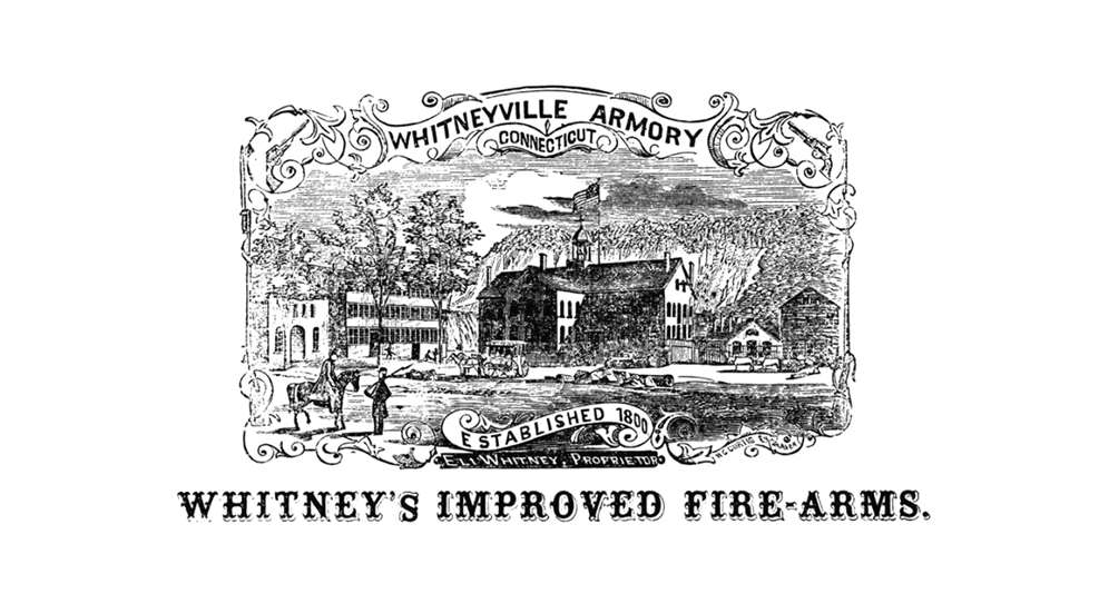 Whitney's Improved Firearms drawing vintage whiteneyville armory