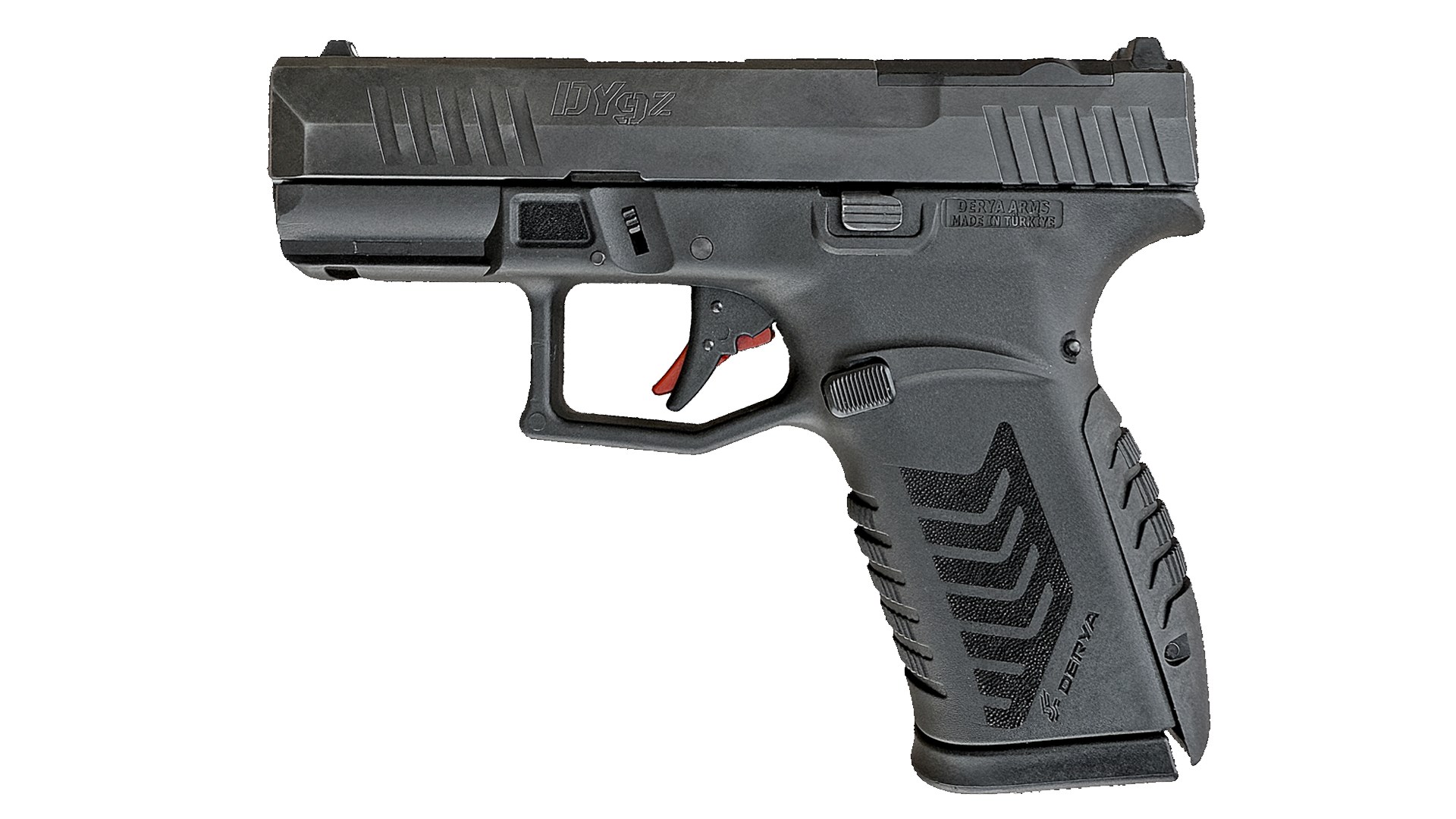 Left side of the Derya Arms DY9Z micro-compact pistol.