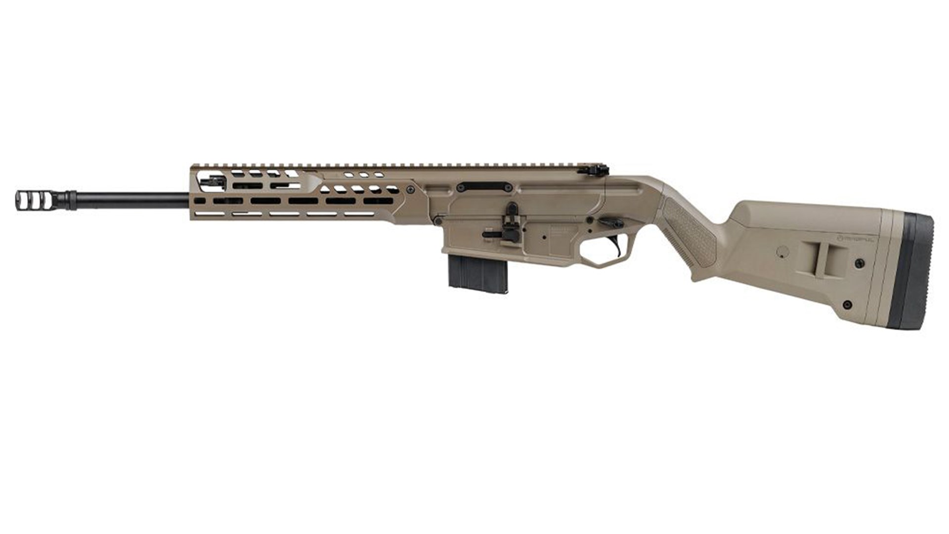Left side of the SIG Sauer MCX Regulator.