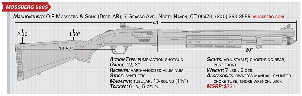 mossberg 590s specs