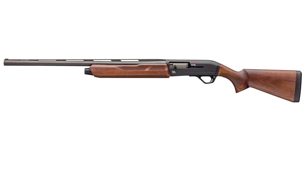 Winchester Repeating Arms Super X4 left-hand gun shotgun left-side view wood metal steel